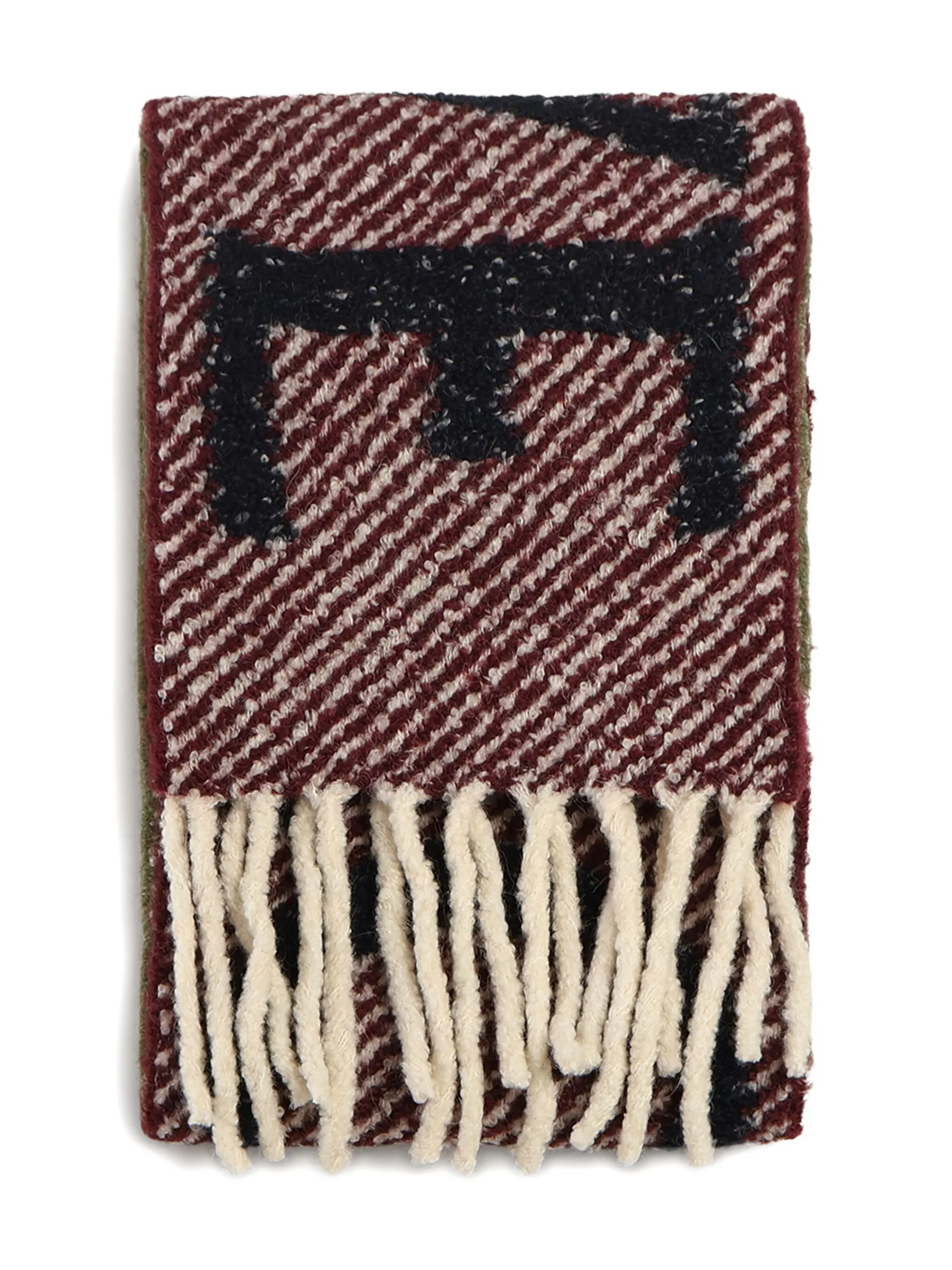 

Шарф с бахромой Loewe, красный