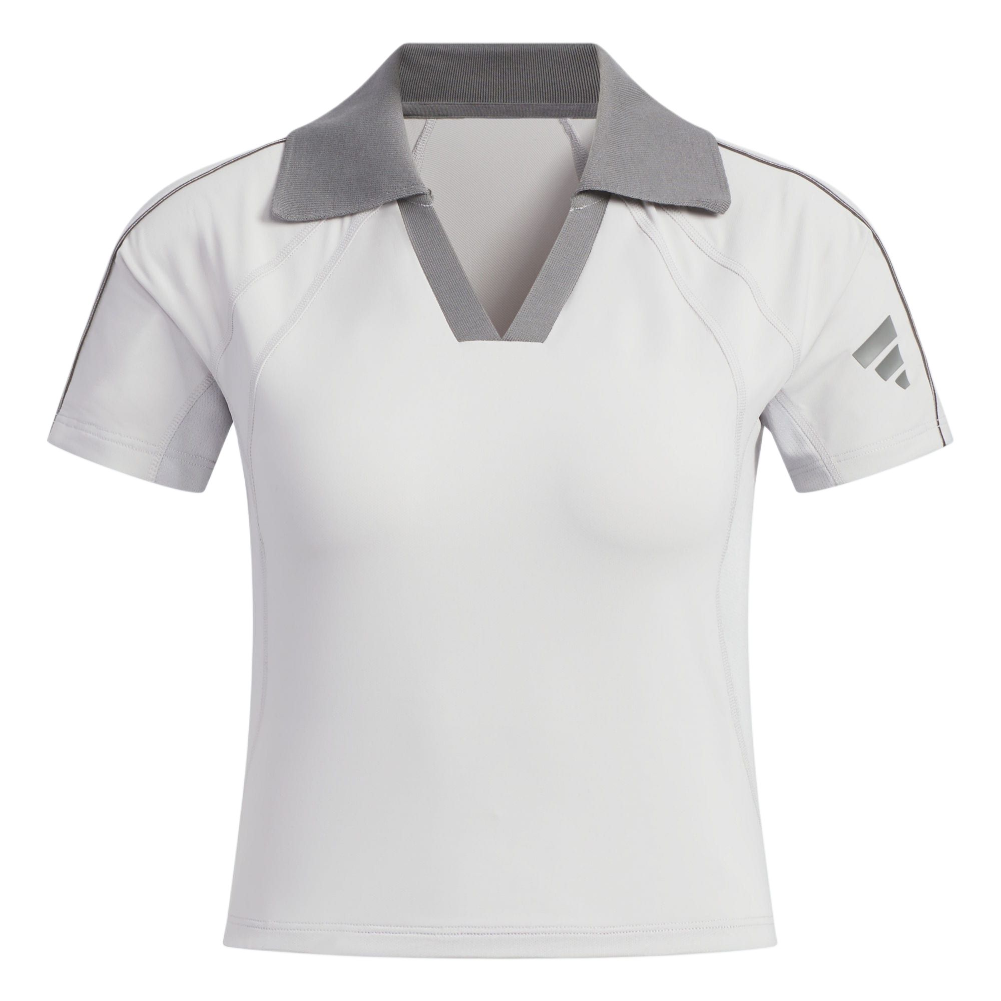 

Футболка поло женская light gray Adidas, светло-серый