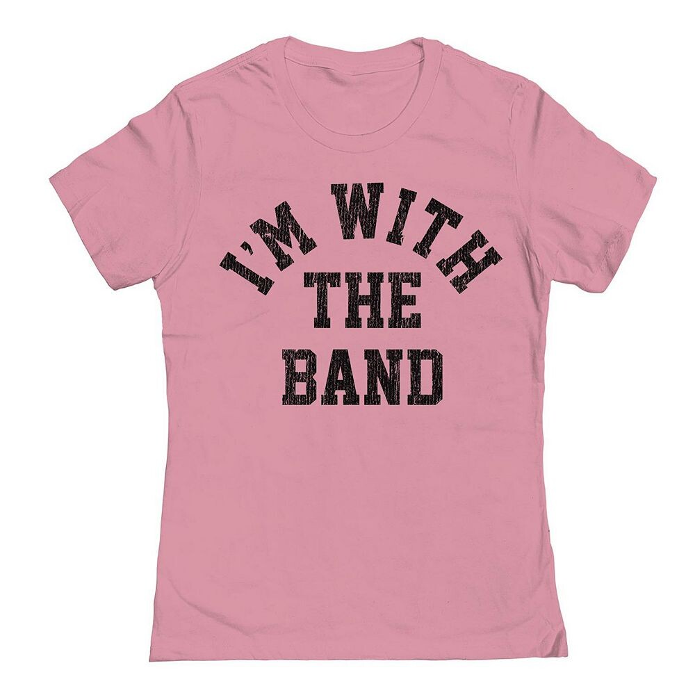 

Футболка Junior's With The Band с рисунком COLAB89 by Threadless, цвет Light Pink