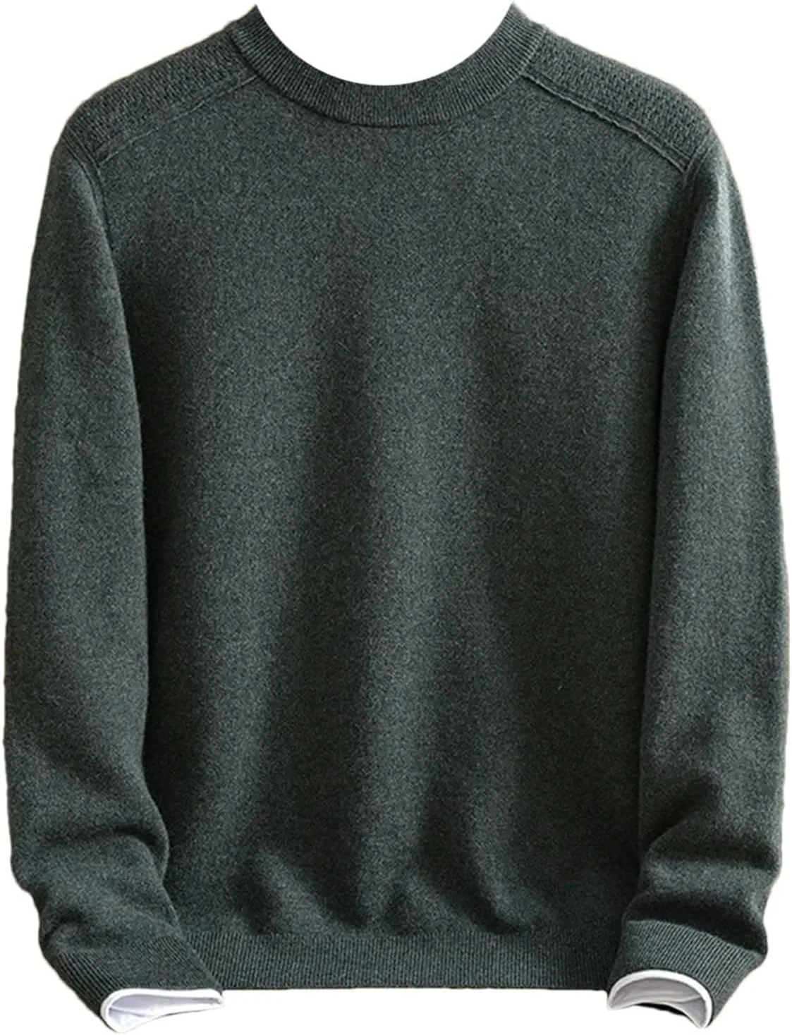 

Мужской свитер из 100% кашемира, утолщенный полуводолазка, свободный, зимний, теплый, большого размера