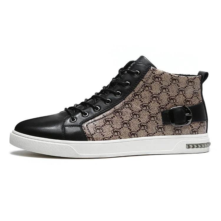 KAIMALONG Мужские повседневные туфли mid top кофе/черный
