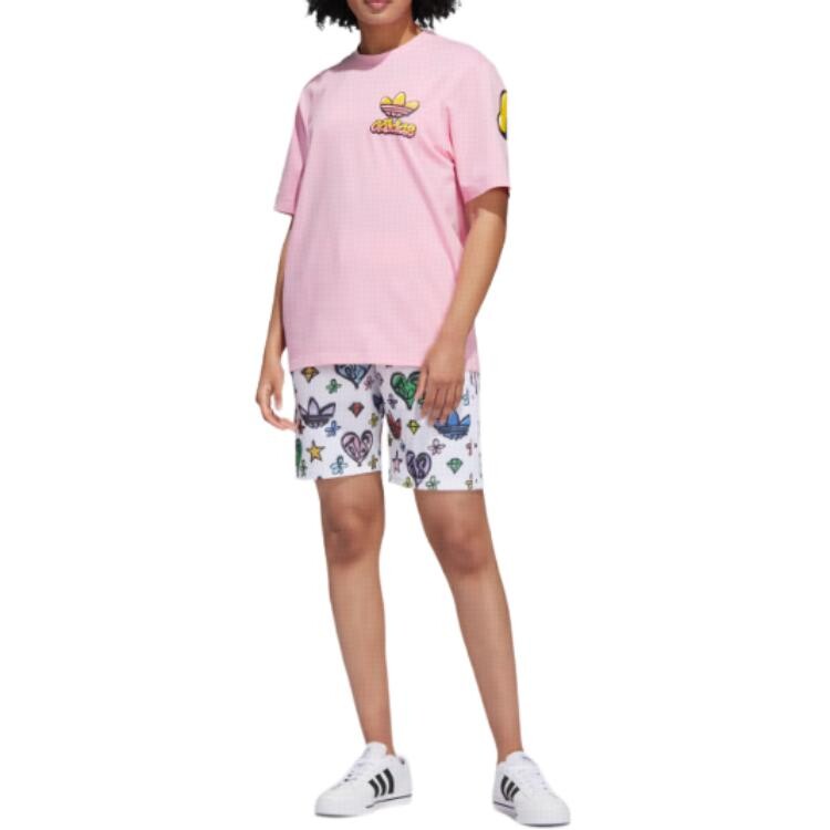JEREMY SCOTT MONOGRAM повседневные шорты унисекс белые Adidas Originals, белый — фото 4