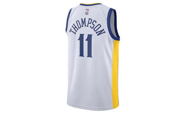Футболка nba connected jersey golden state warriors klay thompson Nike, белый — фото 2