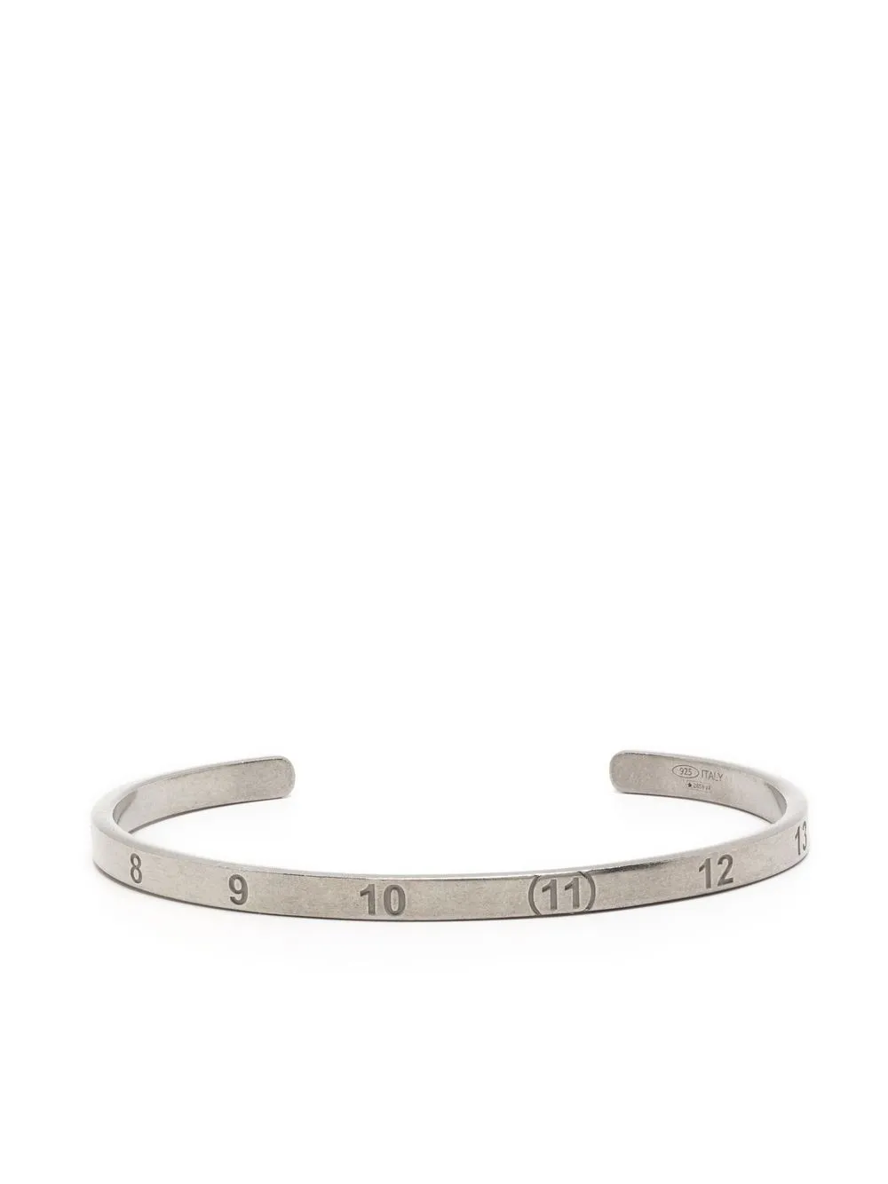 

Браслет-кафф Numerical с гравировкой MAISON MARGIELA, серебяный
