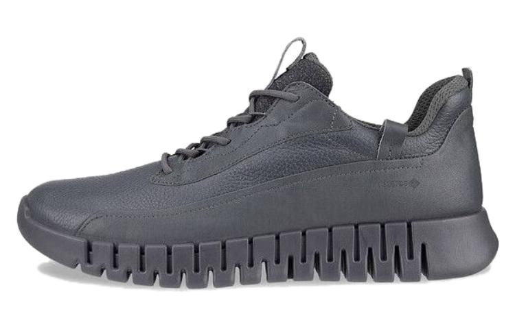 

Амортизирующие противоскользящие повседневные туфли мужские Magnet Gray Ecco