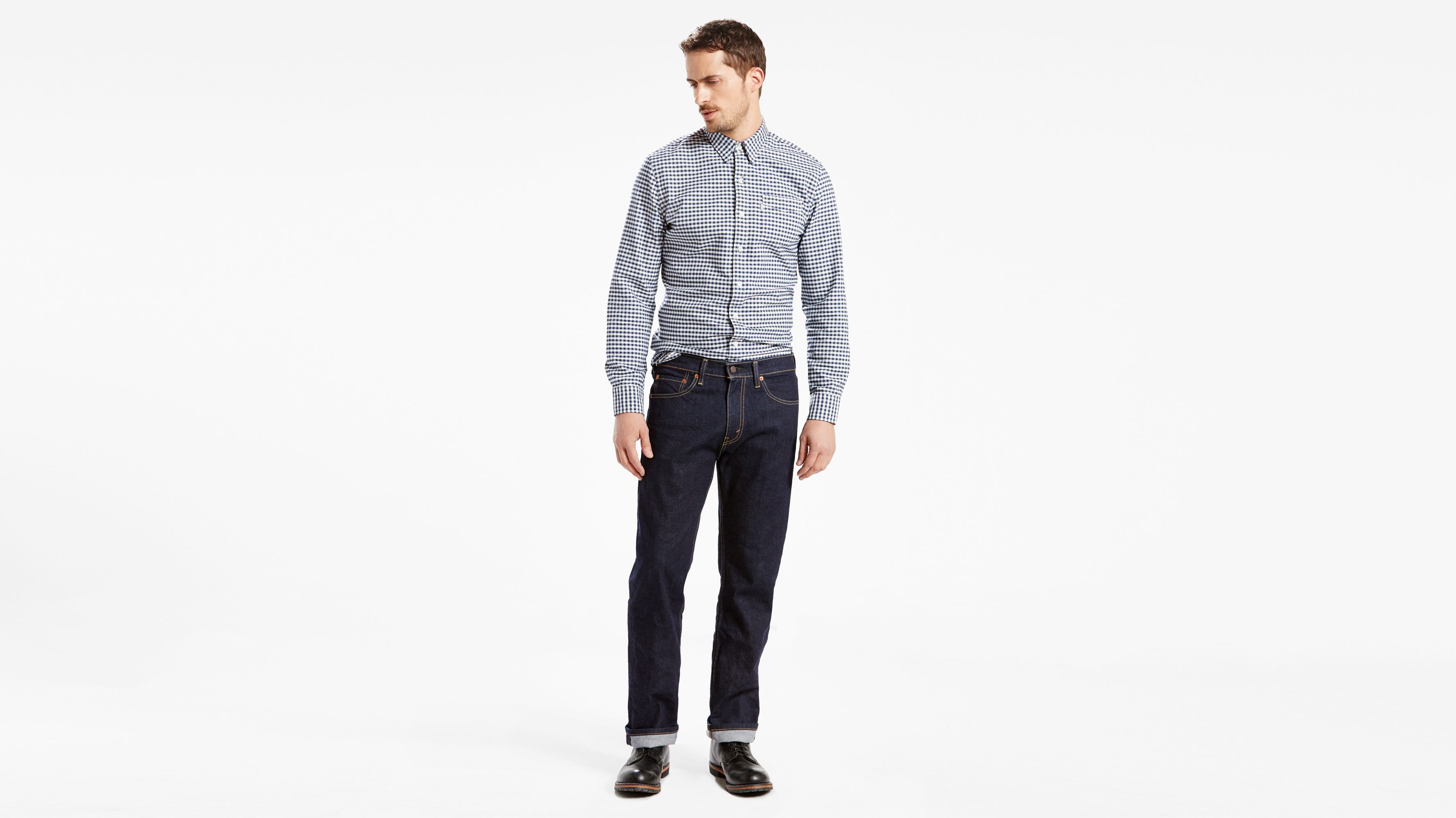 

Мужские джинсы 505 Regular Fit Levi's, Rinse Str - Dark Wash