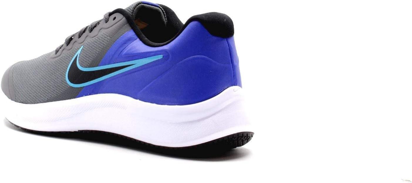 Кроссовки для гимнастики Nike Star Runner 3 (PSV), унисекс, детские, черный/синий/серый — фото 2