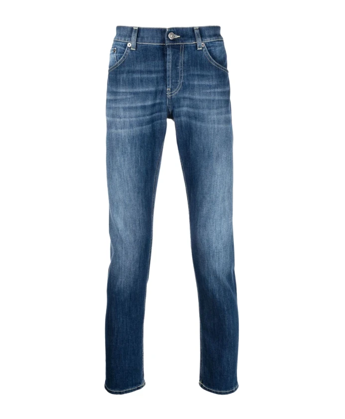 

Джинсы из эластичного хлопка индиго-синего цвета, облегающего кроя. Dondup, синий