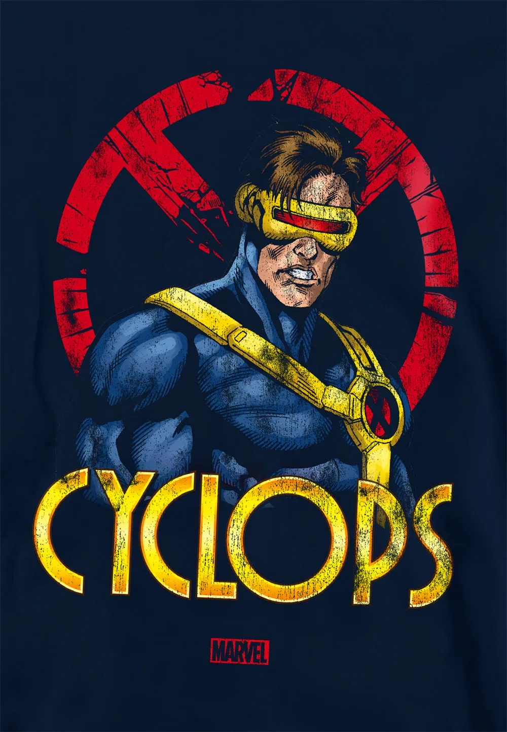 Детская худи Cyclops Marvel X-Men, темно-синий, темно-синий — фото 2