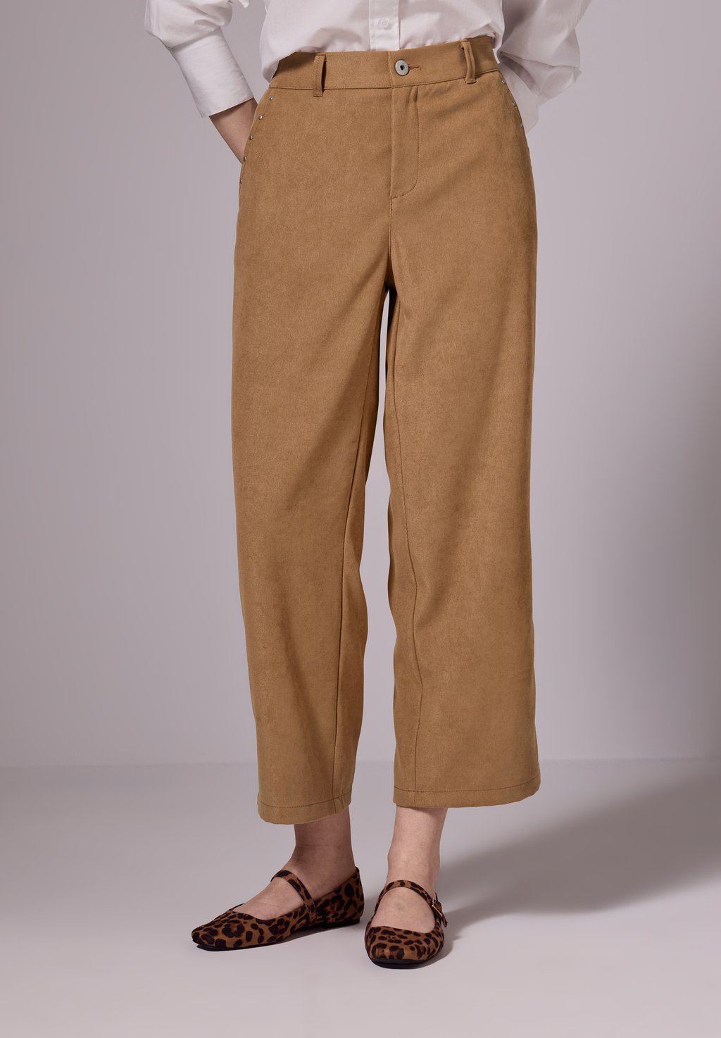 

Брюки STRAIGHT LEG MIT NIETEN Street One Studio, коричневый