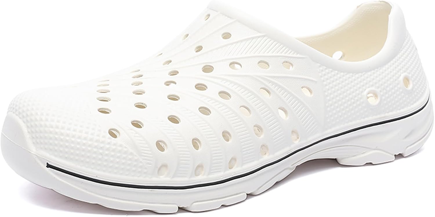 

Мужские садовые сабо FLIOZY с нескользящей подошвой, водонепроницаемые шлепанцы из EVA-пены, легкие обувь для прогулок на улице, для пляжа, бассейна и повседневного использования, бежевый