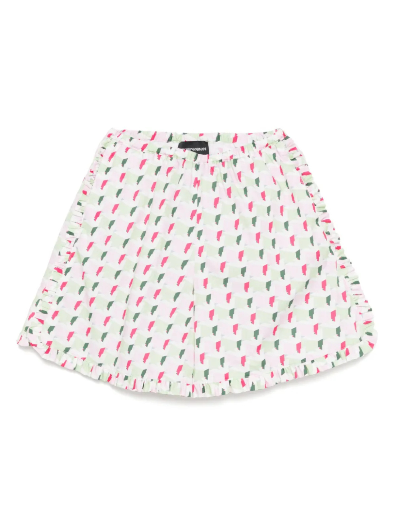 

Emporio Armani Kids шорты с узором, зеленый