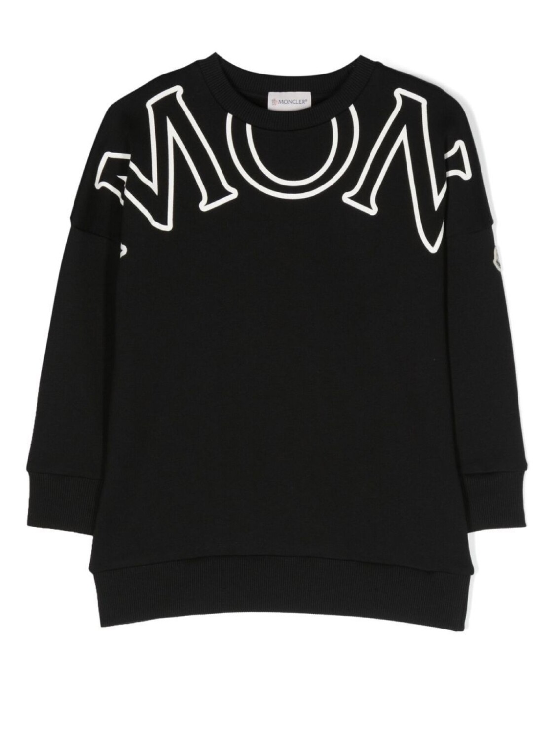 

Moncler Enfant платье-толстовка с логотипом, черный