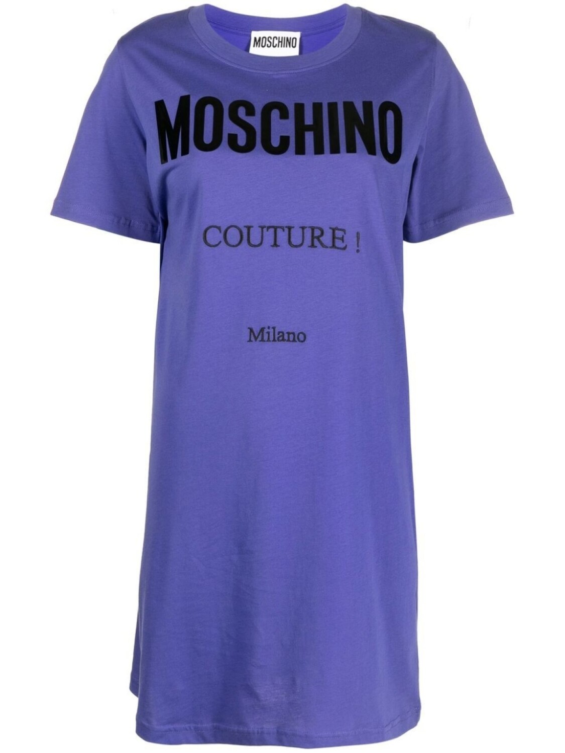 

Moschino платье-футболка с логотипом, фиолетовый