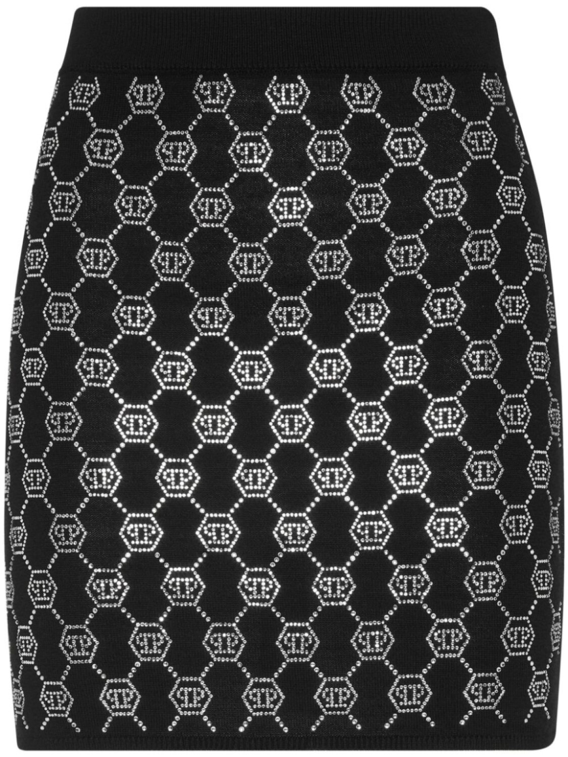 

Philipp Plein юбка с монограммой, черный