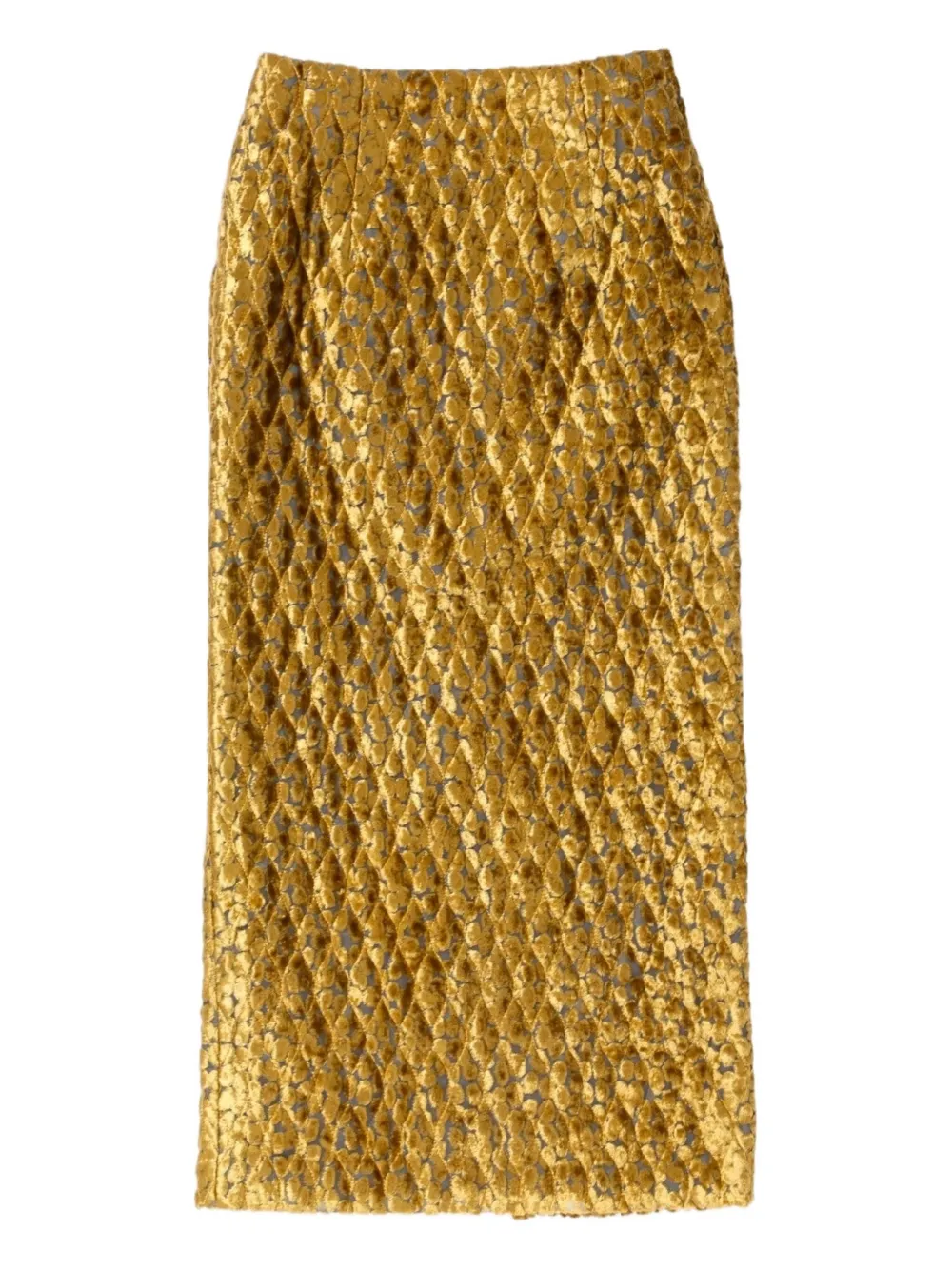 

Стеганая юбка-карандаш Needles, золотистый