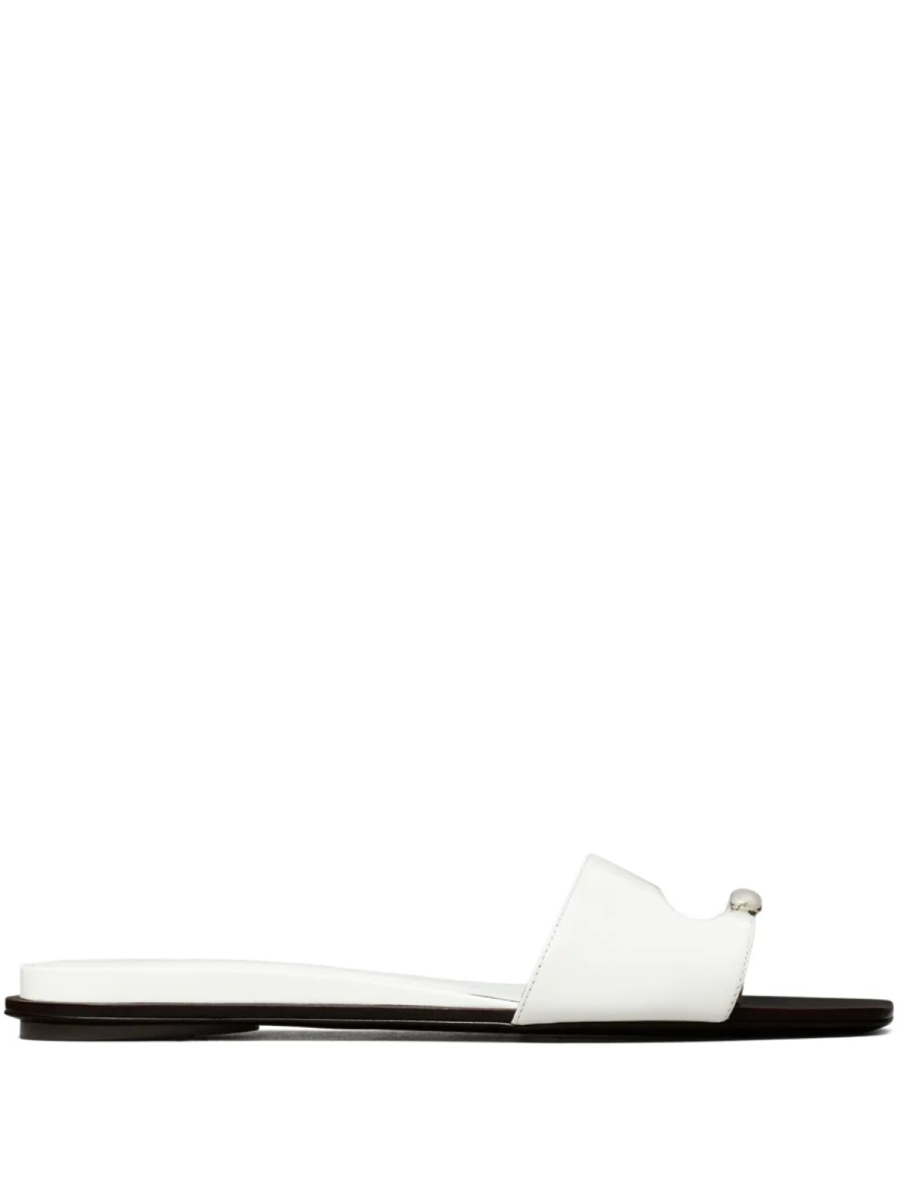 Tory Burch шлепанцы Pierced, белый