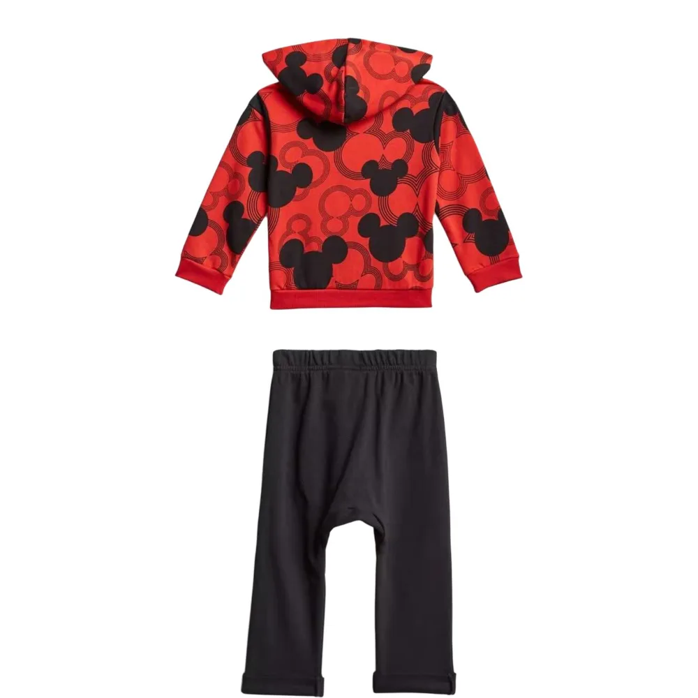 Детский спортивный комплект из 2 предметов DISHINI, LIANMINGKUAN Adidas, Set (Bright Red Top+Black Bottom) — фото 3