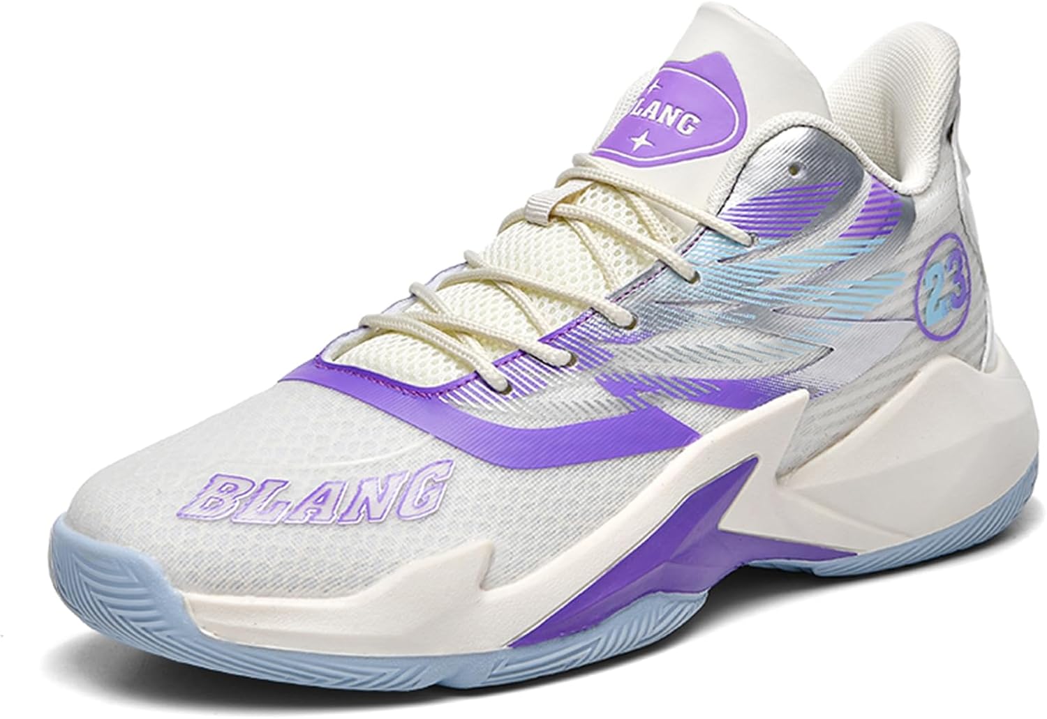 

Мужские кроссовки на шнуровке, легкие, с амортизацией, из дышащей сетки, нескользящие, низкие, с круглым носком, спортивные, подходят для игры в баскетбол, бега и ходьбы Igzbibg, белый