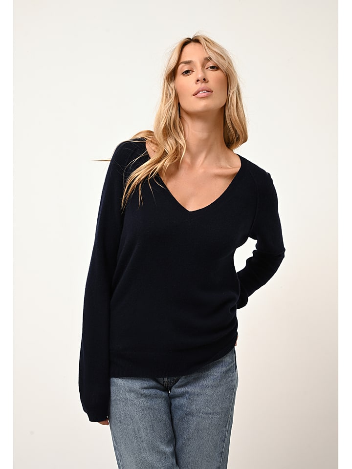 

Кашемировый пуловер Just Cashmere, темно-синий