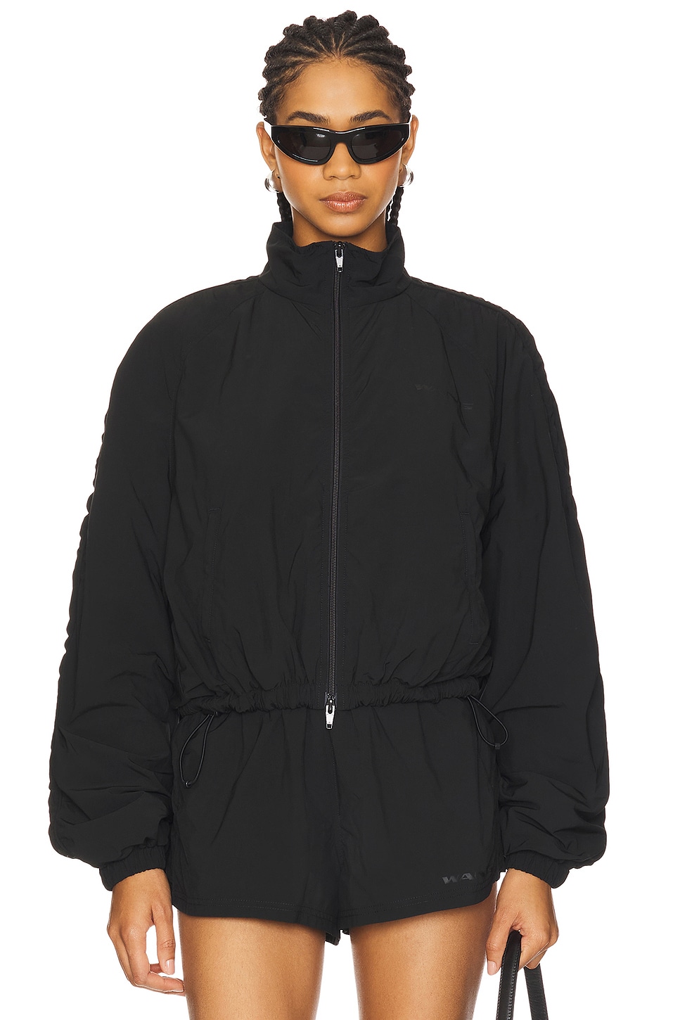 

Куртка рубашка с рюшами Alexander Wang, black
