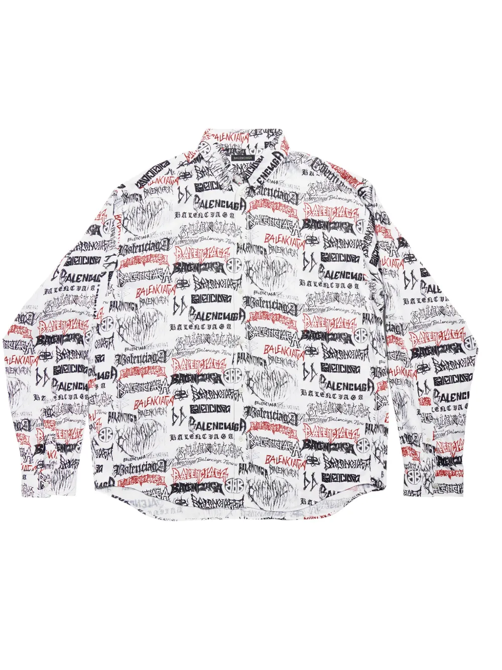

Рубашка с принтом DIY Metal Allover BALENCIAGA, белый