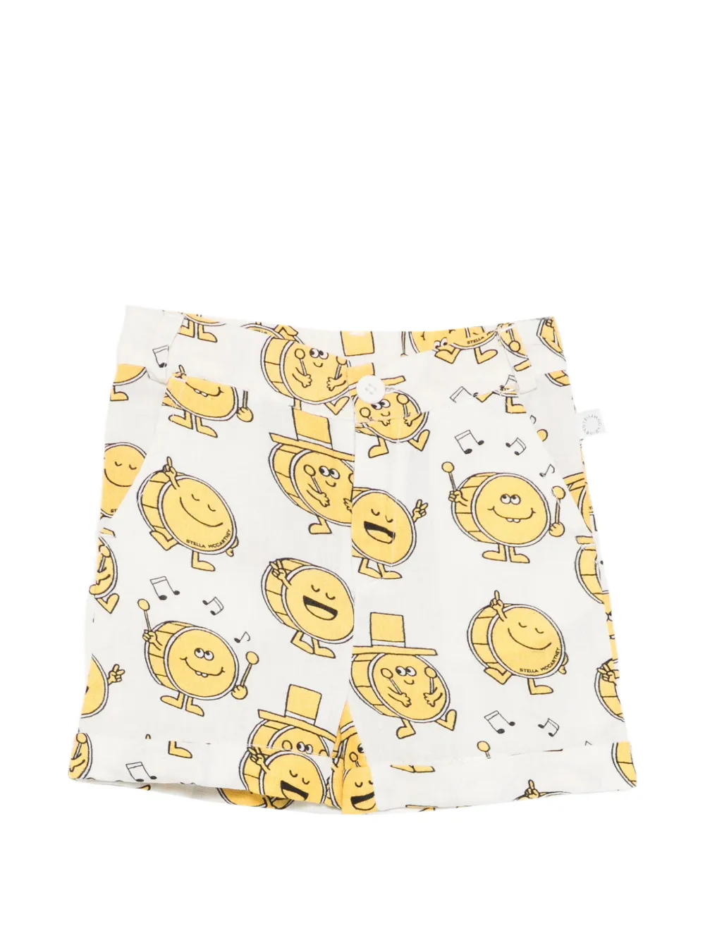 

Шорты с принтом Stella Mccartney Kids, бежевый