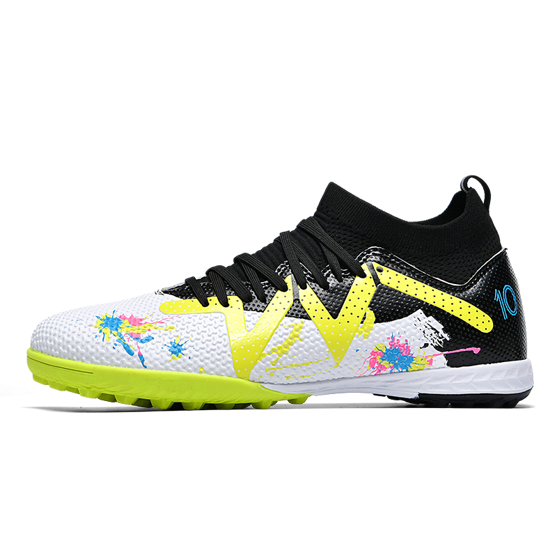 

Футбольные бутсы для детей и подростков с противоскользящей подошвой, амортизирующие, износостойкие, легкие, с амортизацией QIUTEXIONG, белый