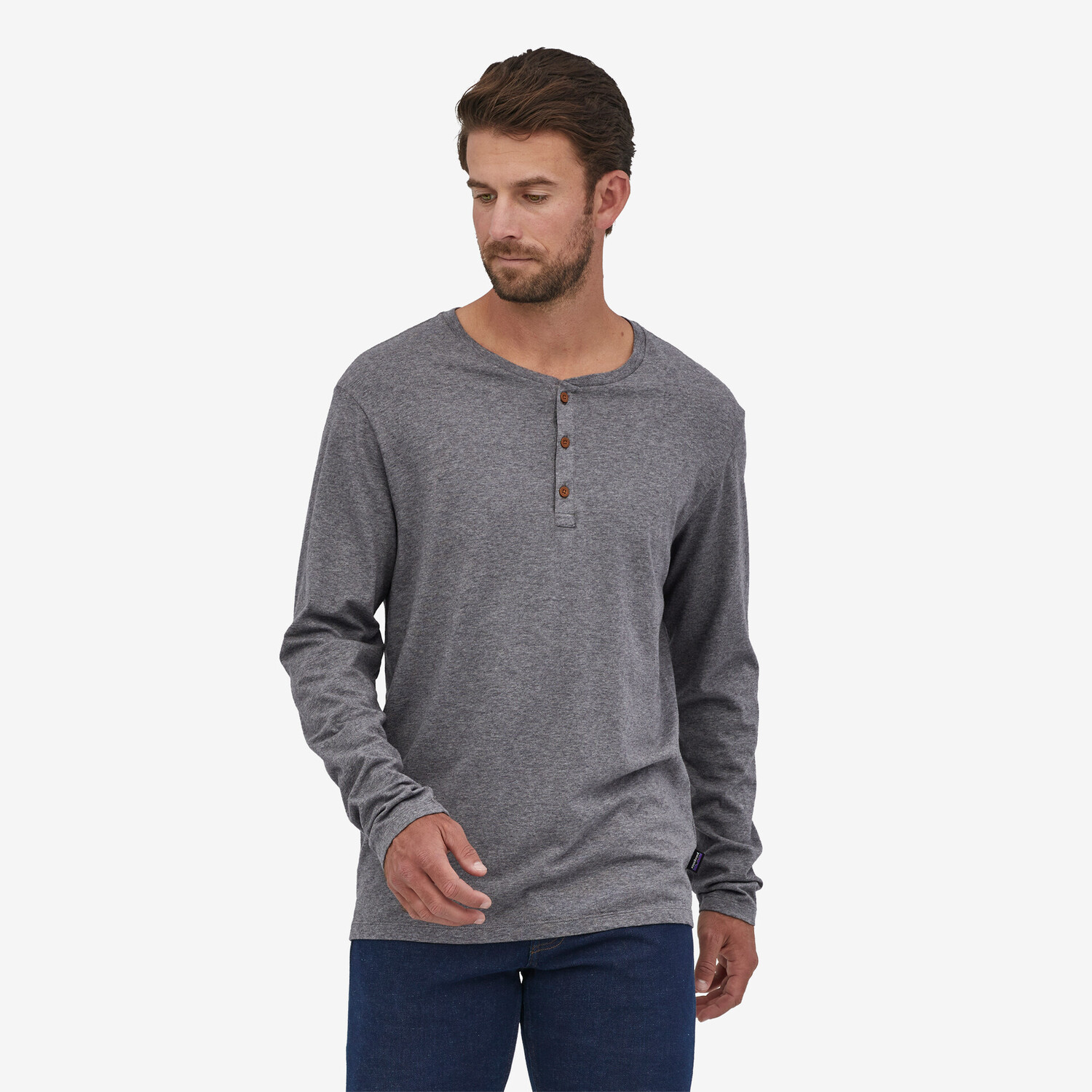 Мужская футболка Henley Patagonia из органического хлопка — фото 2