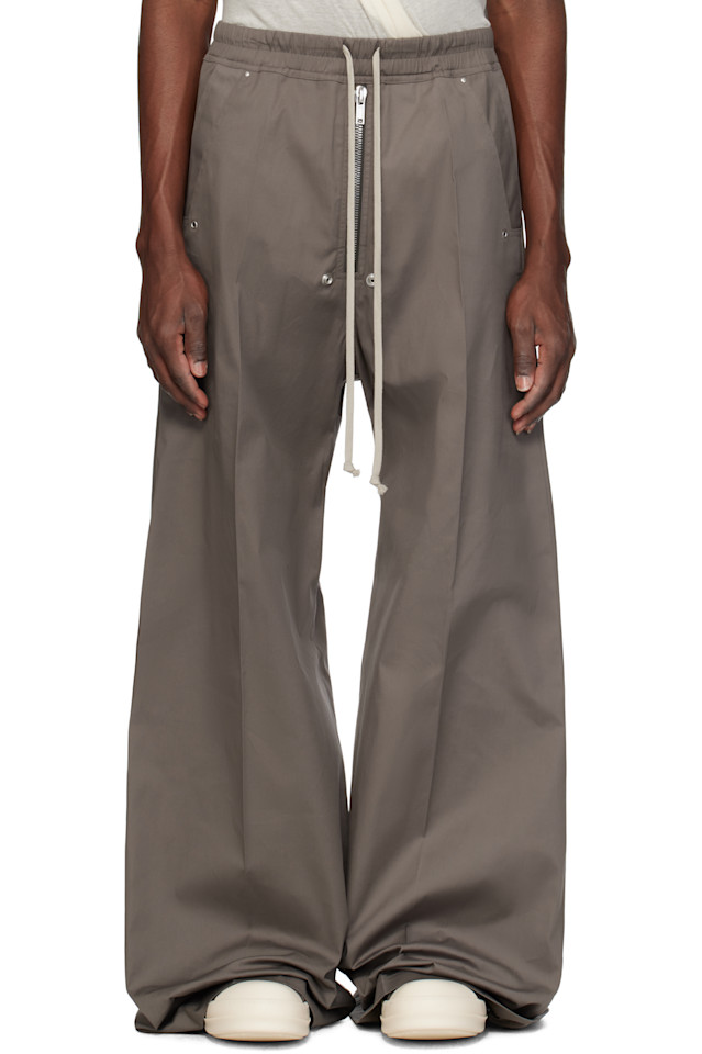 

Голливудские брюки с широким поясом Bela Rick Owens, цвет dust