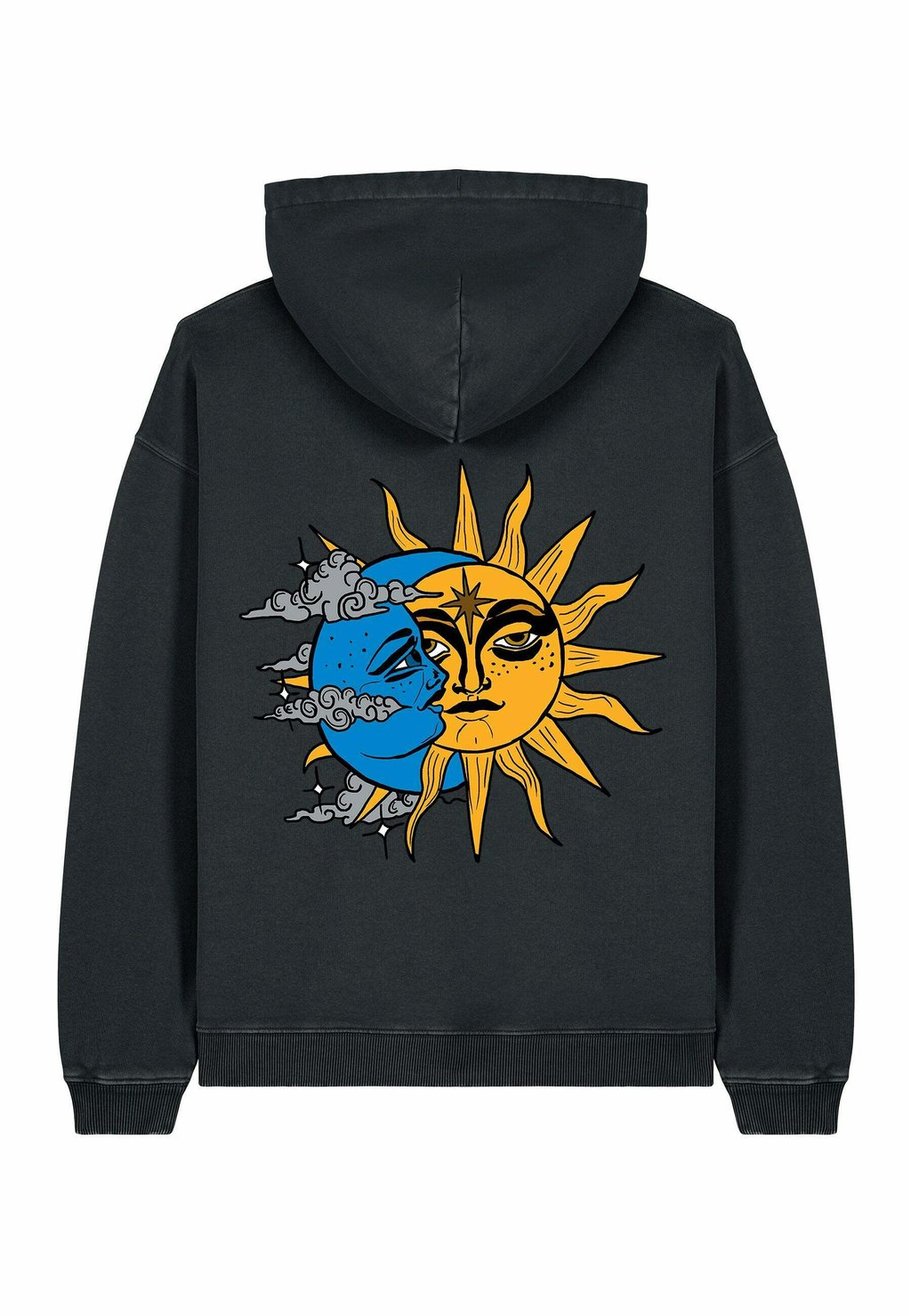

Толстовка с капюшоном LUNAR UNISEX VINTAGE - Sweatshirt Mira Paris, цвет Black Denim