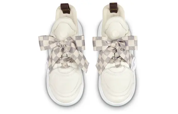 Кроссовки archlight 1.0 sneakers 'cream white with plaid ribbon' Louis Vuitton, белый — фото 3