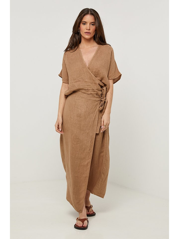 

Блузка Rodier Lin, кэмел