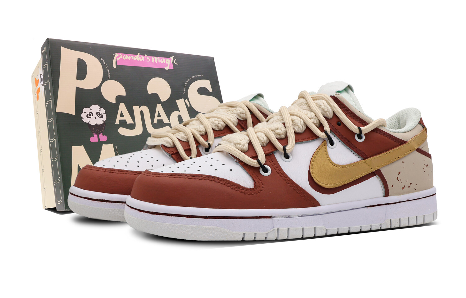 

Кроссовки Nike Dunk Skateboarding Shoes Women's Low-top Red, красный