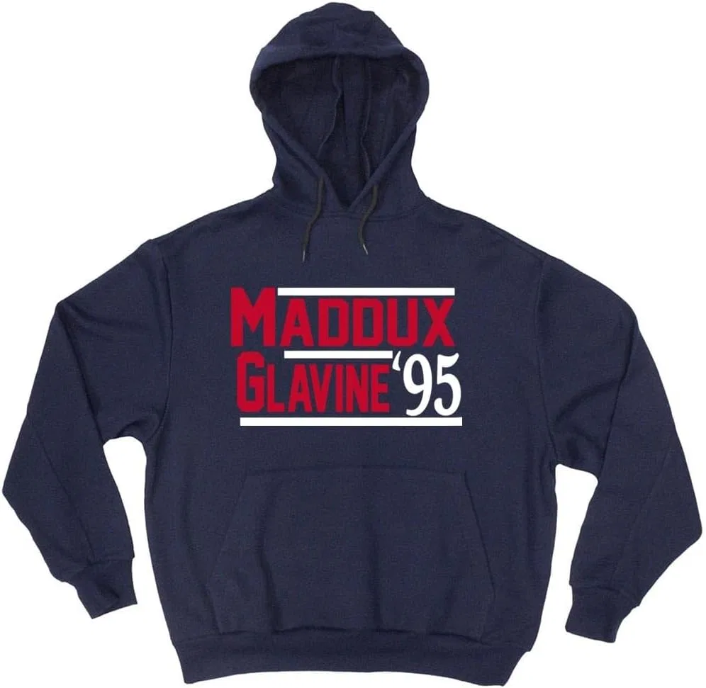 McGuire Twins Garb Толстовка с капюшоном Greg Maddux Tom Glavine Atlanta 95, синий