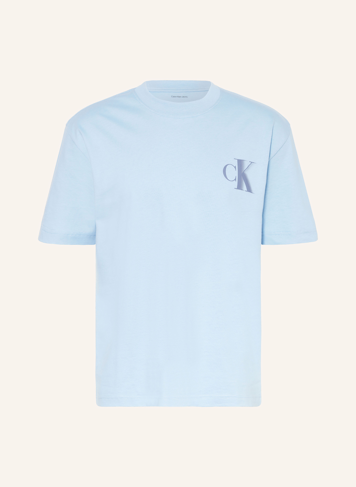 

Футболка жирная Calvin Klein Jeans, голубой