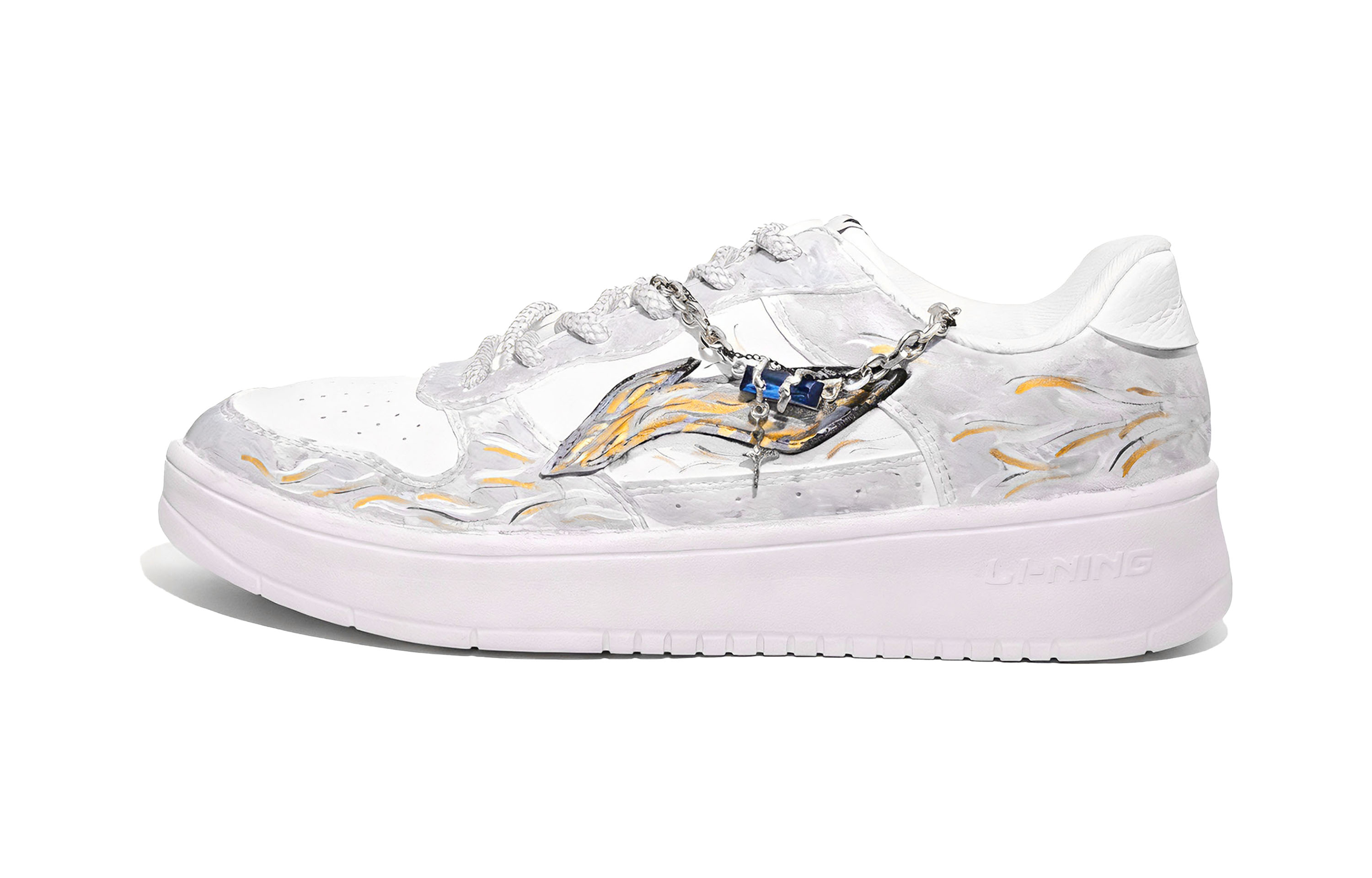 

Плавающие лодки LiNing: износостойкие и легкие низкие скейтбордистские кроссовки унисекс, белые и серый