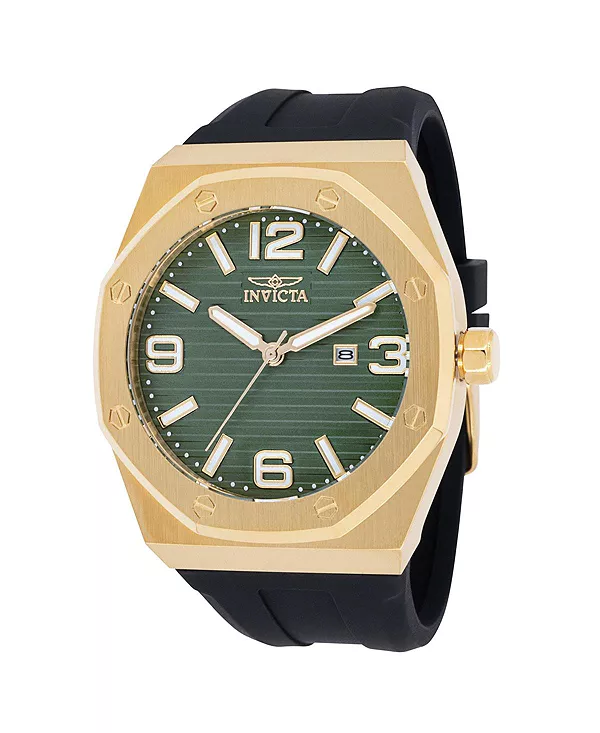 

Мужские кварцевые часы Huracan 45777 с тремя стрелками и зеленым циферблатом Invicta, green