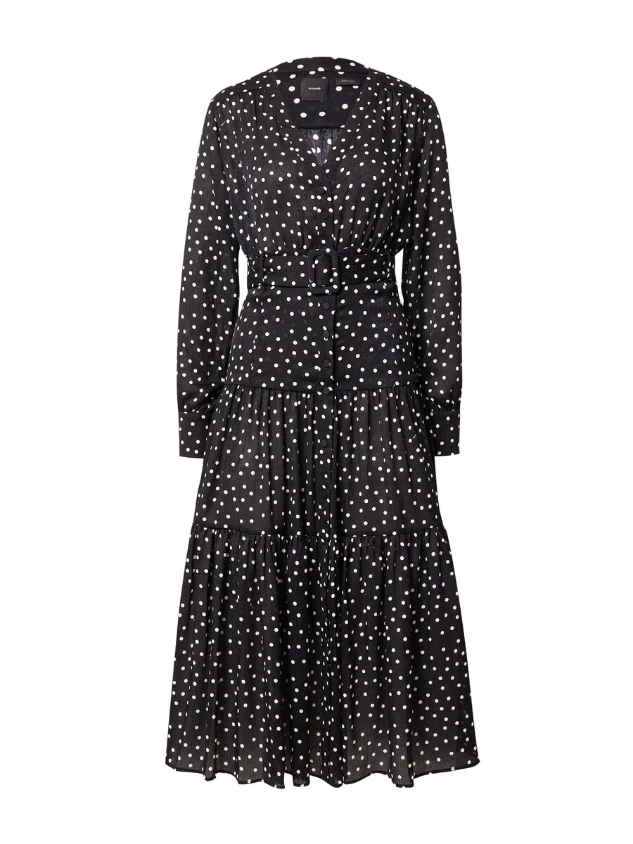 

Платье рубашка PINKO Shirt Dress ISOMETRIA, черный