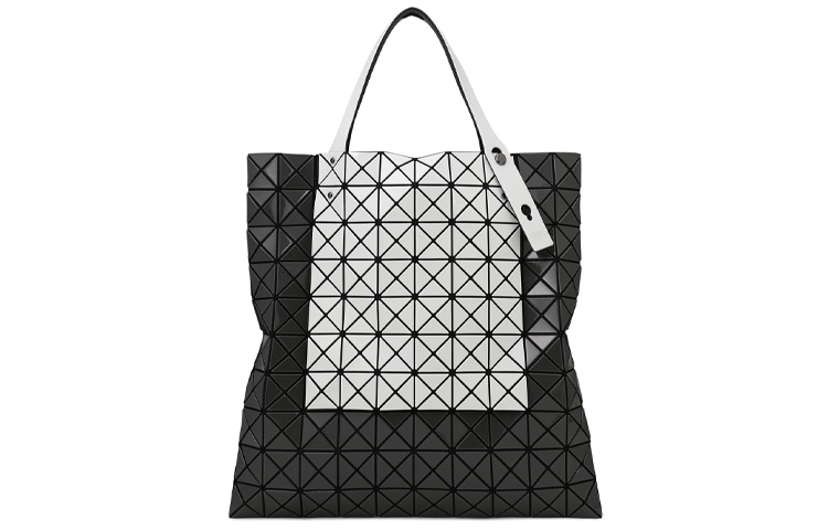 

ISSEY MIYAKE Искусственная кожа Призма Одноплечевая сумка Унисекс Светло-серый Угольно-серый