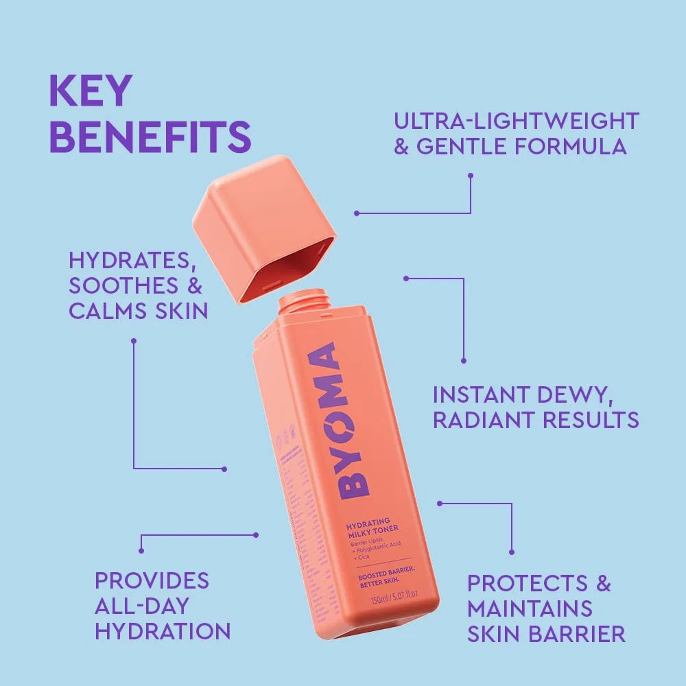 Тоник BYOMA — Увлажняющий молочный «Hydrating Milky Toner» от, 150 мл — фото 3