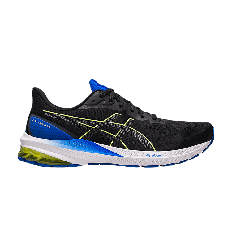 

Кроссовки ASICS GT 1000 12 Wide 'Black Glow Yellow', черный