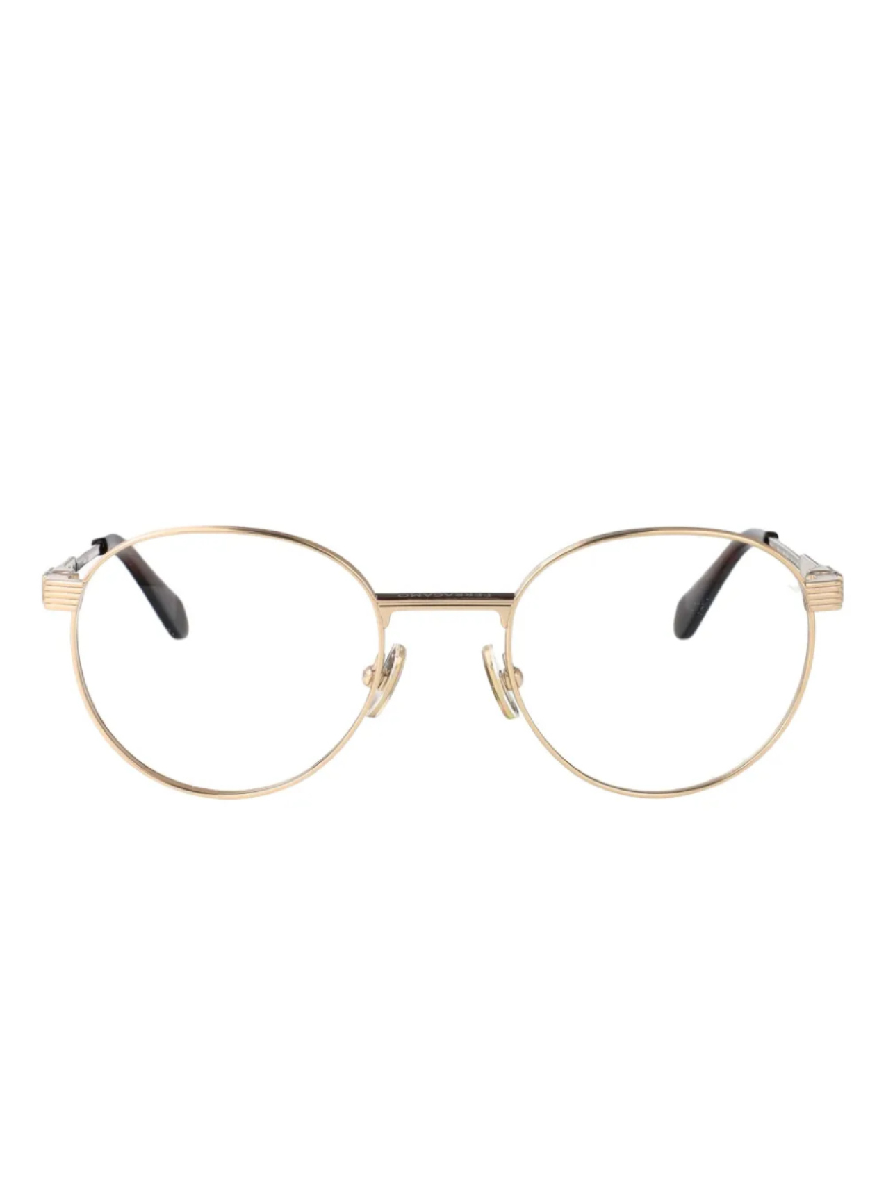 

Очки Ferragamo Eyewear в круглой оправе, золотой