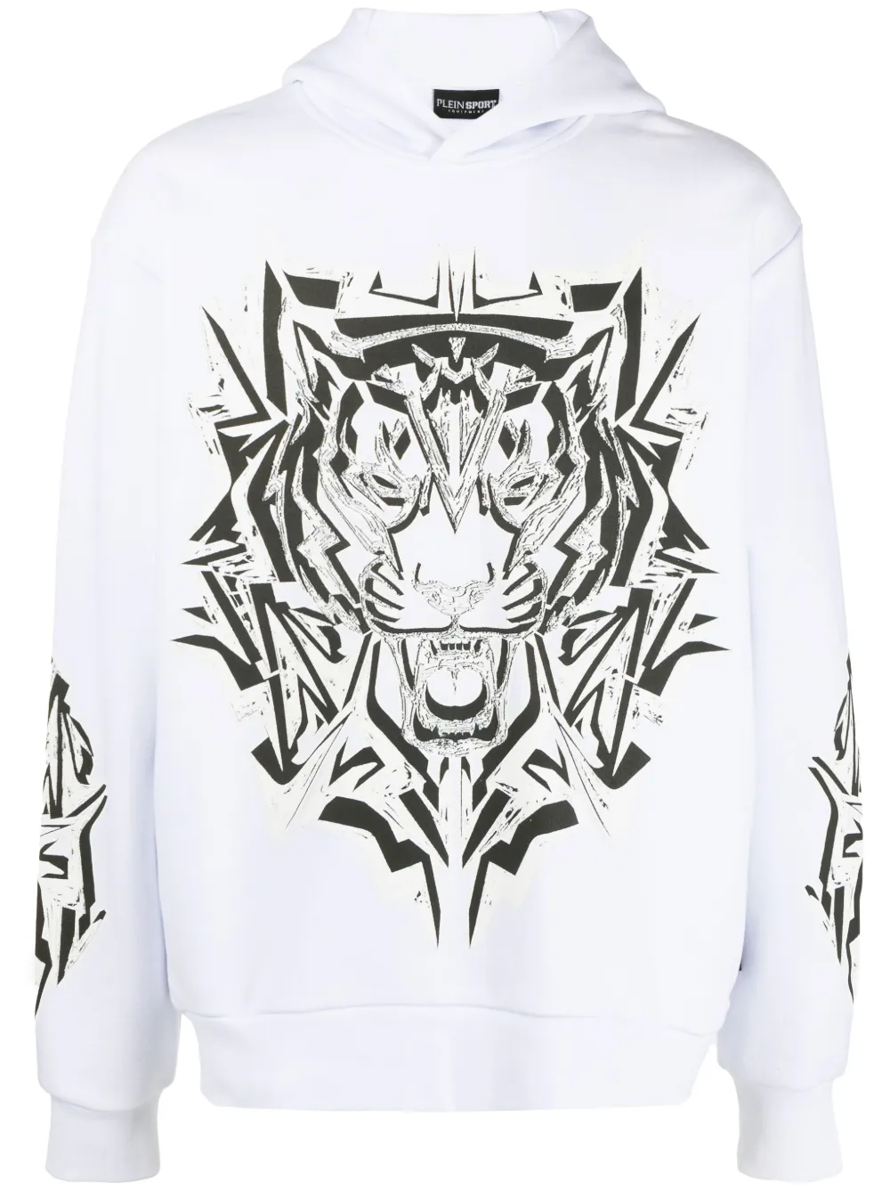 

Худи Thunder Tiger с графичным принтом Plein Sport, белый