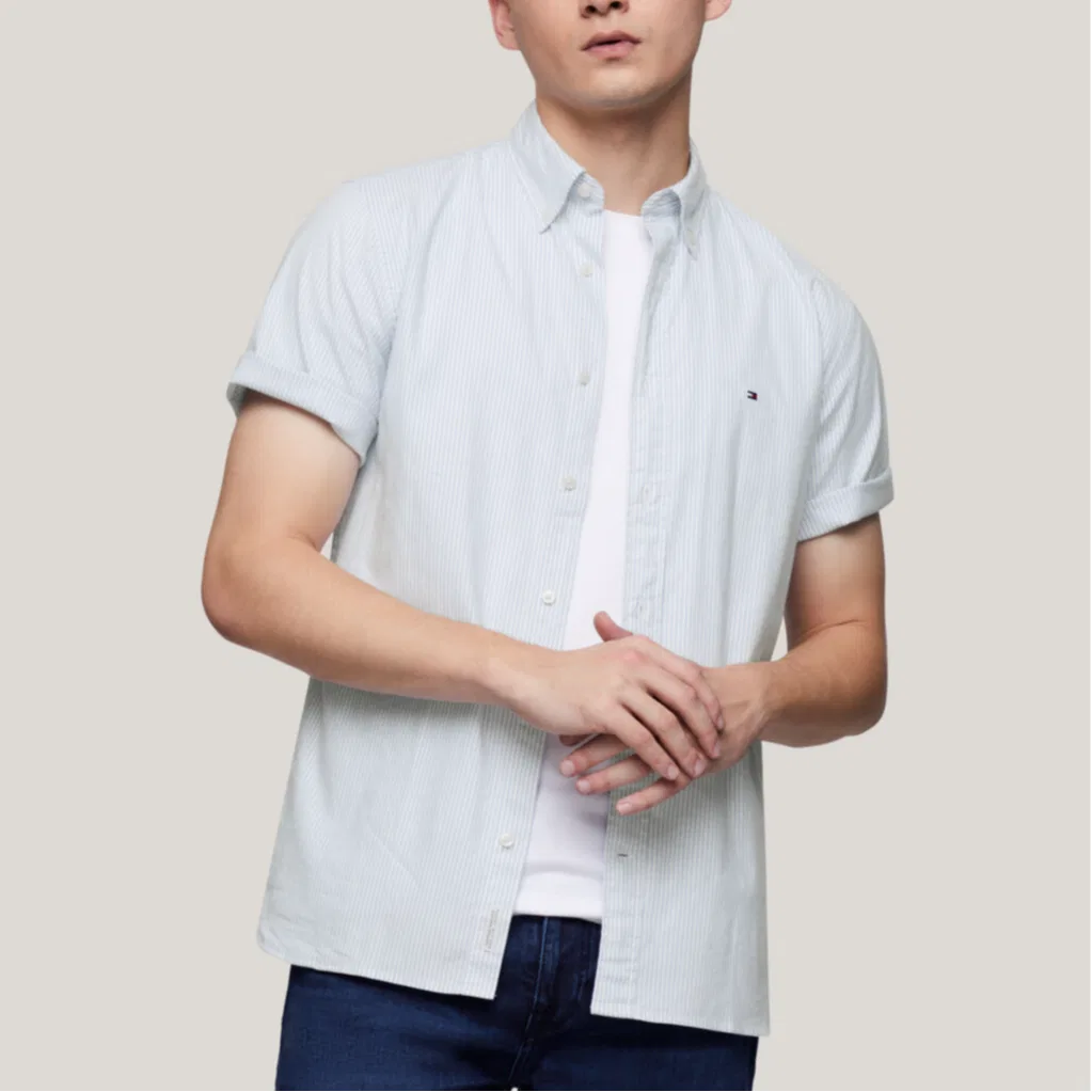 Рубашка мужская Multi Cloud Blue Tommy Hilfiger — фото 3