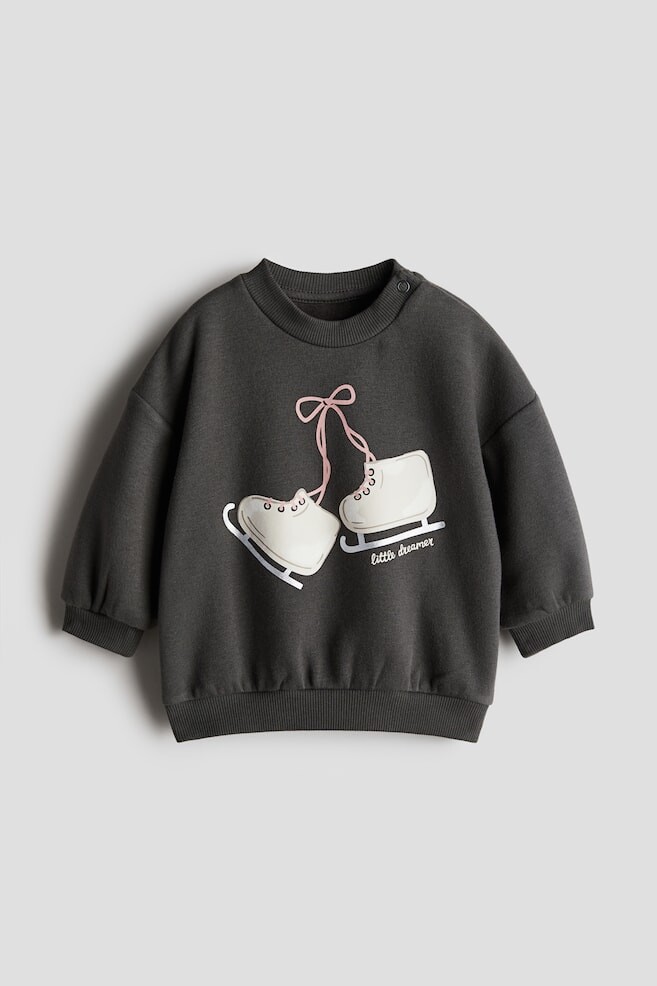 

Толстовка с принтом H&M, серый