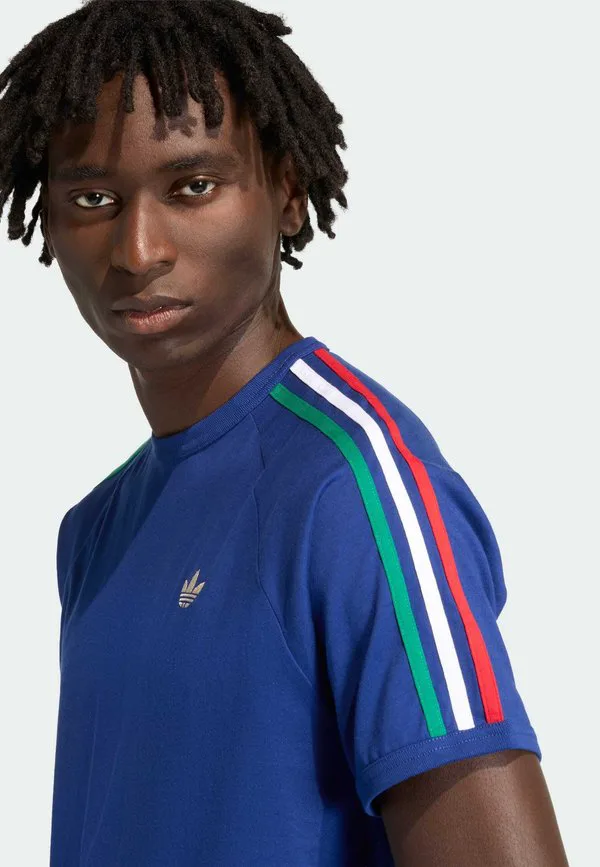 Футболка с принтом 3s Adidas Originals, Victory Blue Bold Green White — фото 3