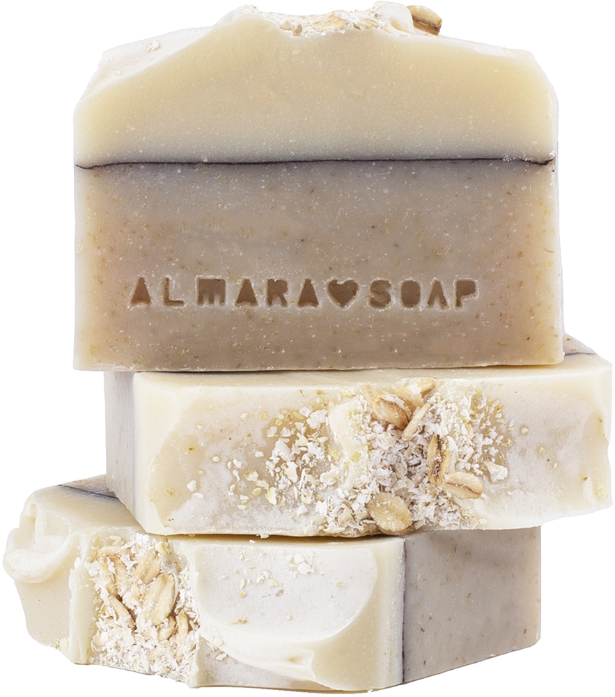 

Натуральное овсяное мыло ручной работы для чувствительной кожи Almara Soap, 90 гр