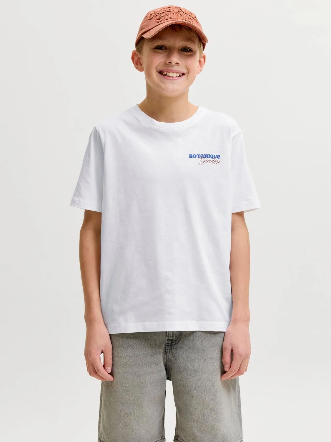 Футболка с принтом JACK & JONES Junior, bright white — фото 4