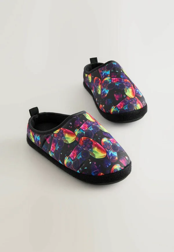 Теплые тапочки стандартного кроя Next, Black Multicoloured Gamer — фото 2